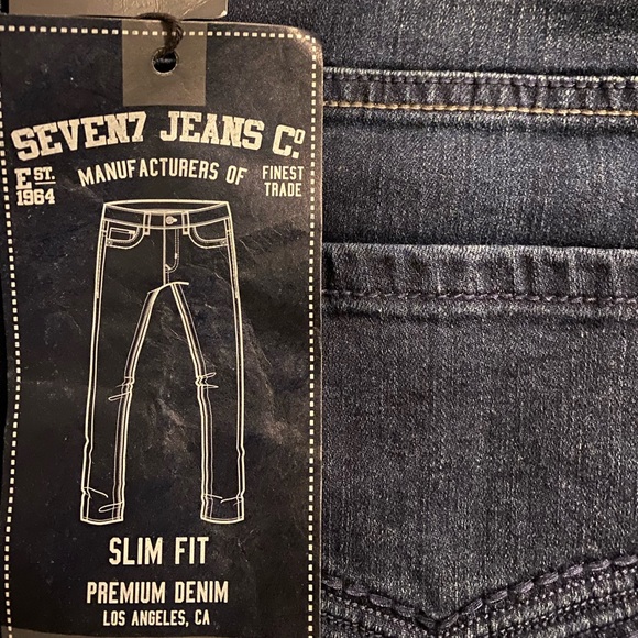 Seven Jeans Co. Slim Fit Premium Flex Denim. Tag Size is 36x34 but fits bigger. - Picture 2 of 7